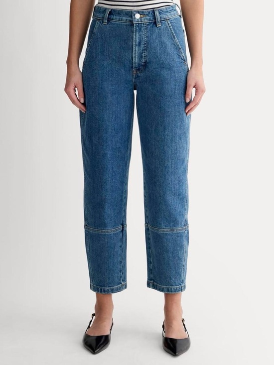 Everlane Denim - Everlane Cropped High-Rise Blue Denim Jeans